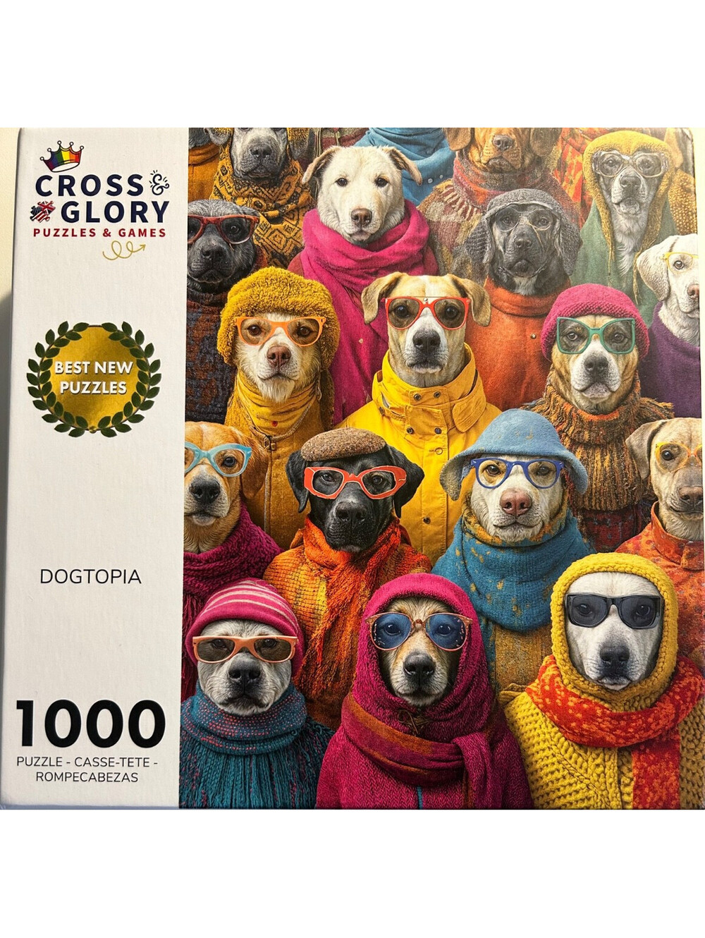 Cross & Glory Dogtopia 1000 Piece Puzzle